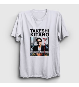 Presmono Unisex Beyaz Beat Takeshi Kitano T-Shirt 368413tt