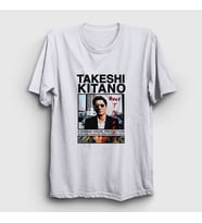Presmono Unisex Beyaz Beat Takeshi Kitano T-Shirt 368413tt