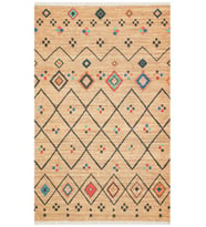Bespoky Eberndorf Mavi Patchwork Pamuklu El Dokuması Alan Halısı