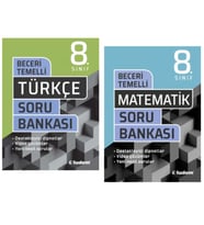 TUDEM YAYINLARI 8.SINIF LGS BECERİ TEMELLİ TÜRKÇE - MATEMATİK - SORU BANKASI