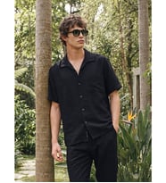 LC WAIKIKI Siyah Regular Fit Erkek Gömlek