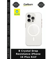 B Crystal Drop Resistance iPhone 16 Plus Kılıf Cep Aksesuarı Telefon Kapağı Mobil Koruma