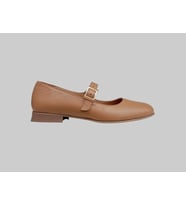 ALBİNİ 25Y100780 KADIN DERİ BABET AYAKKABI TABA
