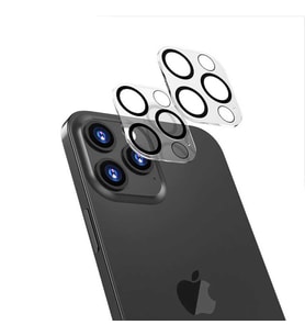 Apple iPhone 13 Pro Max Kamera Lens Koruyucu Çerçeveli Koruyucu CL-05 (Renksiz)