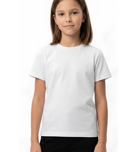 Kız Çocuk Geniş Kalıp Basic T-Shirt 6-14 Yaş 12691DS MODANINO