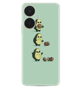 Realme C55 Kılıf Resimli Desenli Baskılı Silikon Avokadılar 1352