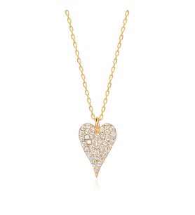 EMILIANO JEWELLERY SİLVER 925 AYAR ZİRKON TAŞLI KALP KOLYE