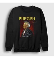 Presmono Unisex Siyah Album Punk Müzik Purgen Sweatshirt 502199tt