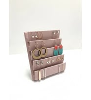Süet Kumaş 20/16 Cm Pembe Renk Ayaklı Küpe Standı