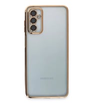 Newface Samsung Galaxy M23 Kılıf Razer Lensli Silikon - Gold