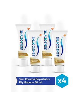 Tam Koruma Beyazlatıcı Diş Macunu 50 ML. 4'lü Set