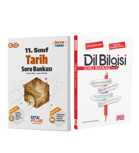 Çap Yayınları 11. Sınıf Anadolu Lisesi Tarih ve AKM Dil Bilgisi Soru Bankası Seti 2 Kitap