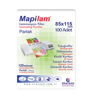 Mapi Laminasyon Film 85X115Mm 125 Mic Kimlik Tipi 100Lü