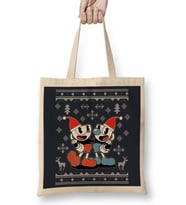 Cuphead Christmas Knit Bez Çanta Uzun Saplı