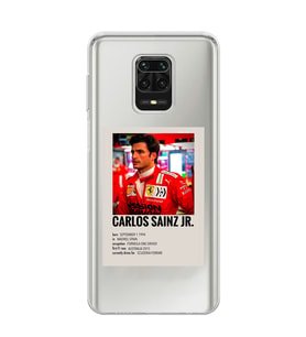 Redmi Note 9 Pro/Note 9S Uyumlu Carlos Sainz Desenli Şeffaf Telefon Kılıfı