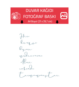 Hiç kimse başarı merdivenine elleri cebinde tırmanmamıştır. Fotoğraf Baskı, A4 Boyut, 21,0 x 29,7 cm