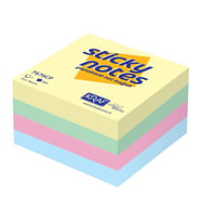 Kraf Yapışkanlı Not Kağıdı Küp 76x76 mm 400 yp Pastel Renkler 7676CP