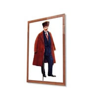 Atatürk Cam Tablo 4mm Dayanıklı Temperli Cam, Atatürk Glass Wall Art (Çok Renkli)