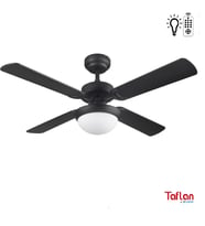 Kaşkar-Taflan L42043 Lambalı Siyah Tavan Vantilatörü (Siyah)