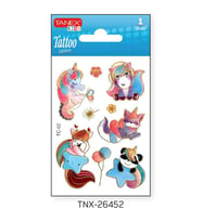 Tanex 7,5x10,5mm Neşeli Mini Tatoo Etiket TNX-26452