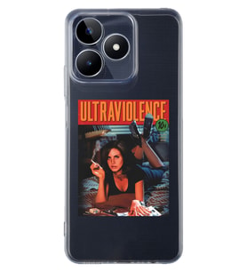Realme C53 Uyumlu Lana Del Rey Ultraviolence Desenli Şeffaf Telefon Kılıfı