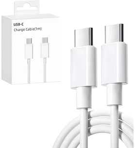 Kyrotech USB C Kablosu Esnek USB C - USB C Şarj Kablosu PD 3.0 iPhone 15 Pro Max Galaxy S23 S22 S21 A54 Pixel 7 iPad Pro 12.9 iPad Mini 6/Air 5 vb. ile uyumludur.