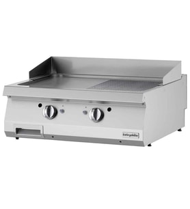 Öztiryakiler Gazlı Grill Plate, Yarı Oluklu, 80x70x30 Cm, Ogg 8070 1/2 N