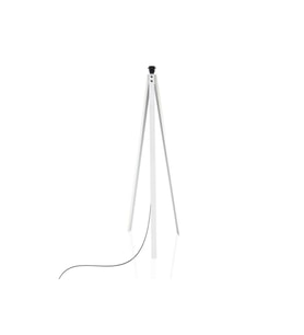 Beyaz Lambader Ayağı Ahşap Tripod Ayak Tesisatlı LY626