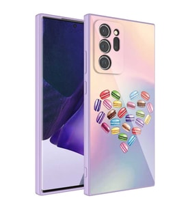 Galaxy Note 20 Ultra Kılıf Epoksi Kamera Korumalı Desenli Kılıf NO1
