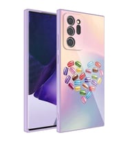 Galaxy Note 20 Ultra Kılıf Epoksi Kamera Korumalı Desenli Kılıf NO1