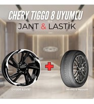Chery Tiggo8 Uyumlu Momo235/55R18 Dört Mevsim Lastiği 4 adet Yılı:2025+DY1208 BD 18"Jant 4 Adet
