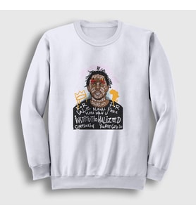 Presmono Unisex Beyaz Kendrick Lamar Sweatshirt 350551tt