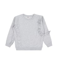 Civil Girls Fırfırlı 6-9 Yaş Sweatshirt - Gri