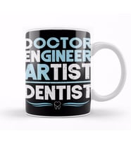 Doctor Engineer Artist Dentist 35 Kupa Bardak Porselen