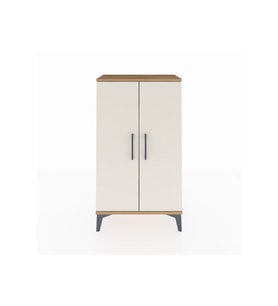 Arges Komodin 2 Raflı 2 Kapaklı 60x30x106 Çam-Aytaşı