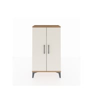 Arges Komodin 2 Raflı 2 Kapaklı 60x30x106 Çam-Aytaşı