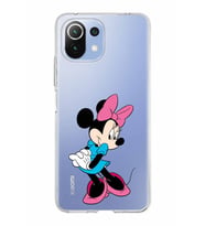 Xiaomi Mi 11 Lite Uyumlu Kapak Minnie Mouse Tasarımlı Şeffaf Silikon Kılıf