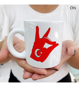 Her Yaşa ve Zevke Uygun Bozkurt Ay Yıldız Kupa Bardaklar