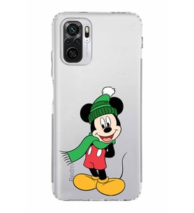 Xiaomi Poco M5s  Kamera Korumalı Kapak Mickey Mouse Tasarımlı Şeffaf  Kılıf