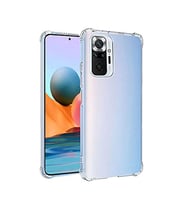 Coverzone Xiaomi Redmi Note 10 Pro ile uyumlu K?l?f Z-Nitro Anti Shock Silikon Kapak Kamera Korumal? Anti?ok Airbag K�?e Korumal? Silikon ?effaf K?l?f