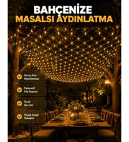 Led File Işık Dekoratif Ağ Led Aydınlatma İç Mekan Balkon Bahçe Süsü Yeni Nesil