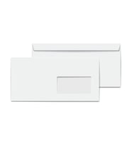 Elitstore Diplomat Zarf Beyaz Pencereli Silikonlu 90 gr. 10.5 cm x 24 cm 100'lü Paket