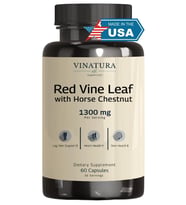 VINATURA Red Vine Leaf Extract Horse Chestnut 1300mg 60 Capsul.Made ın Usa.53.