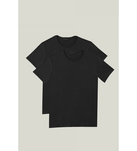 2'li Paket Premium Yazlık Düz Renk Basic T-shirt