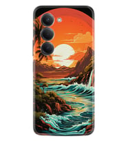 Xiaomi Redmi 15 Kılıf Boutique Baskılı Resimli Retro Mountain Pcode -079