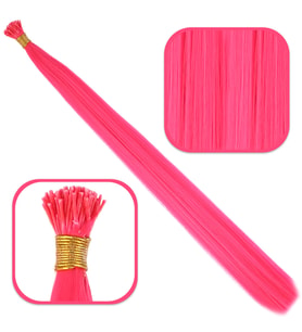 Fiber Sen Boncuk Kaynaklık Renkli / Koyu Pembe / 100 Adet