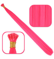 Fiber Sen Boncuk Kaynaklık Renkli / Koyu Pembe / 100 Adet