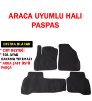 Bipper Araca Uyumlu Halı Paspas