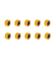 Motex Tanex Makine Etiketi Kraft Fiyatlandırma Numaralandırma Bant-12x21 mm -800'lü -Turuncu-10 Adet