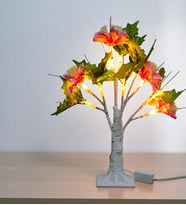 Dekoratif LED'li Çiçek Lamba - 35 cm